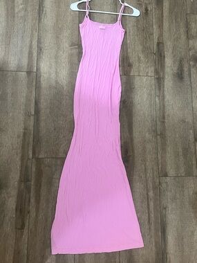 skims neon orchid dress SKIMS | Dresses | Skims Neon Orchid Fits Everybody Corded Lace Long Slip  Dress Size Xl